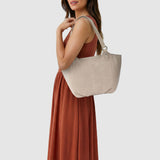 The Sak Bolinas Satchel - Leather - Sand Suede