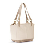 The Sak Bolinas Satchel - Leather - Stone Metallic
