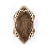 The Sak Bolinas Satchel - Leather - Stone Metallic