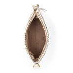 The Sak Melrose Crossbody - Leather - Stone Metallic Woven