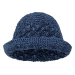 The Sak Lanie Bucket Hat - Hand Crochet - Denim Shell