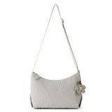 Sakroots Banyan Hobo - EcoTwill - Pebble Flower Blossom Quilted