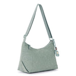 Sakroots Banyan Hobo - EcoTwill - Sage Flower Blossom Quilted