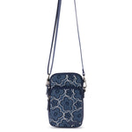 Sakroots Koa Smartphone Crossbody - Denim - Denim Retro Flower