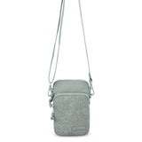 Sakroots Koa Smartphone Crossbody - EcoTwill - Sage Flower Blossom Quilted