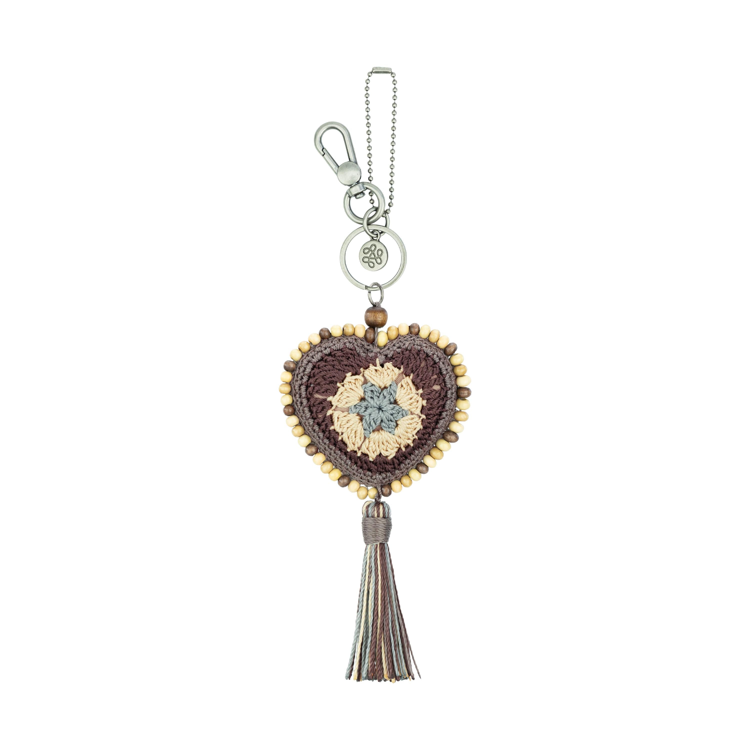 The Sak Yarnicharmz Dangle - Hand Crochet - Mushroom Patch