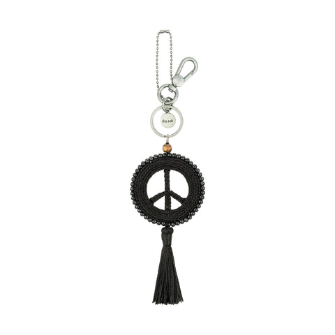 The Sak Yarnicharmz Dangle - Hand Crochet - Black Tonal