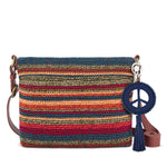 The Sak Yarnicharmz Dangle - Hand Crochet - Denim Tonal Peace