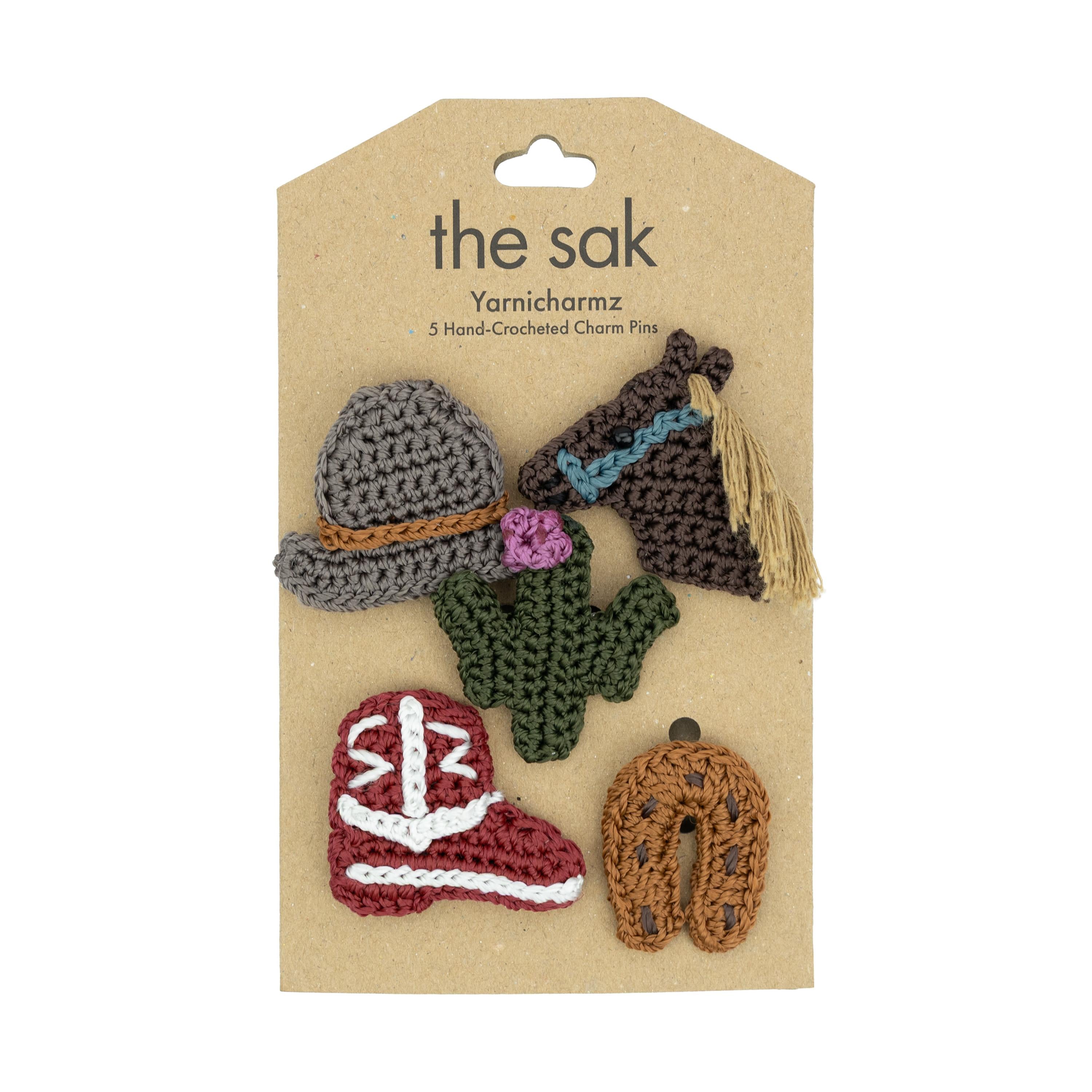 The Sak Yarnicharmz 5 Pack - Hand Crochet - Western