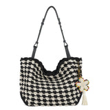 The Sak Los Feliz Medium Tote - Hand Crochet - Black Ecru Shell