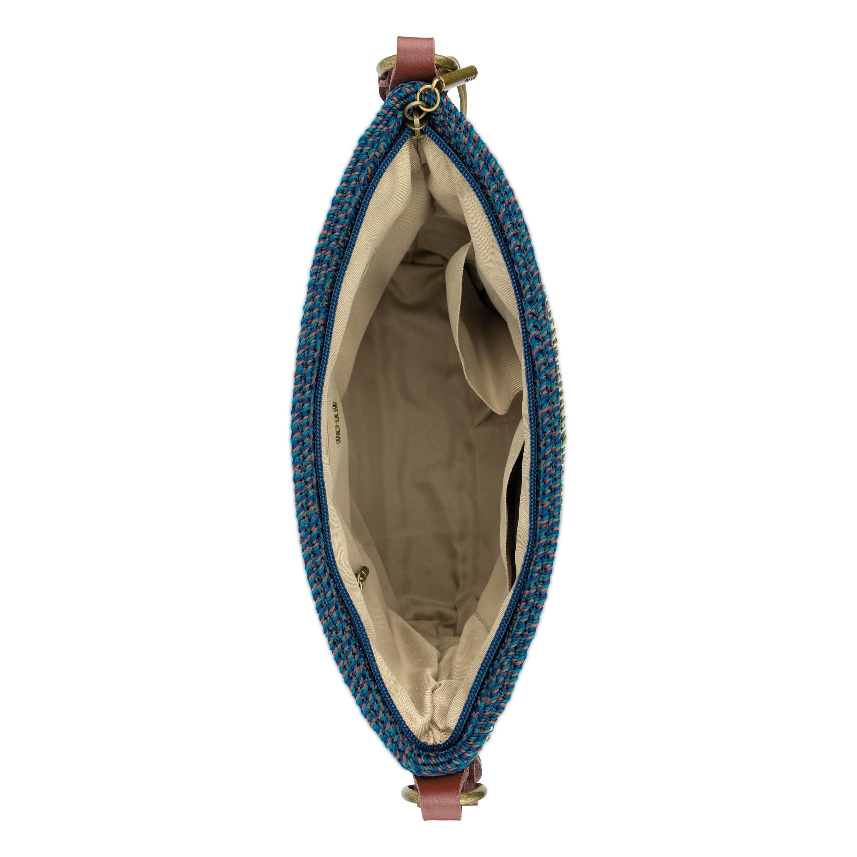 The Sak Melrose Crossbody - Hand Crochet - Woodland Stripe