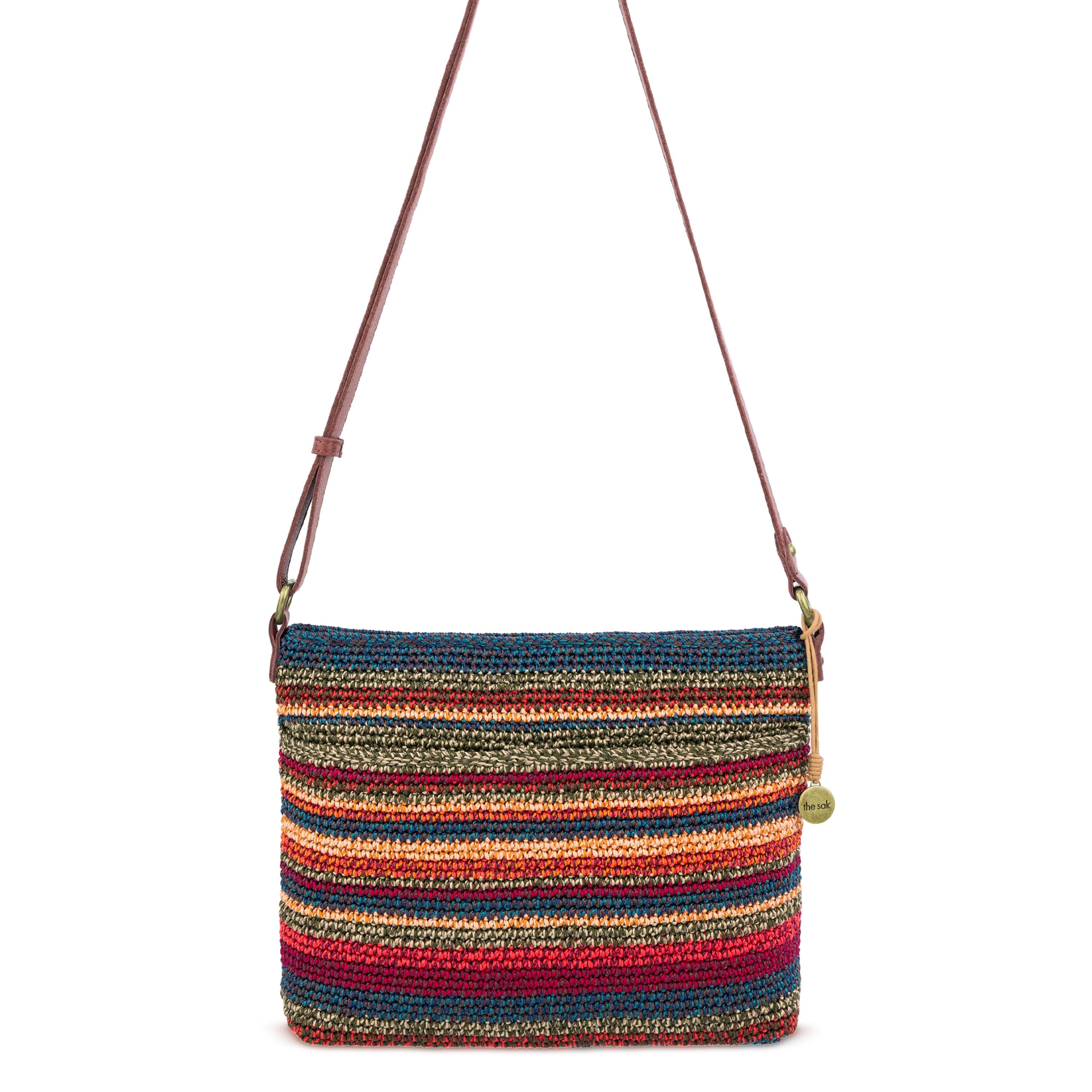 The Sak Melrose Crossbody - Hand Crochet - Woodland Stripe