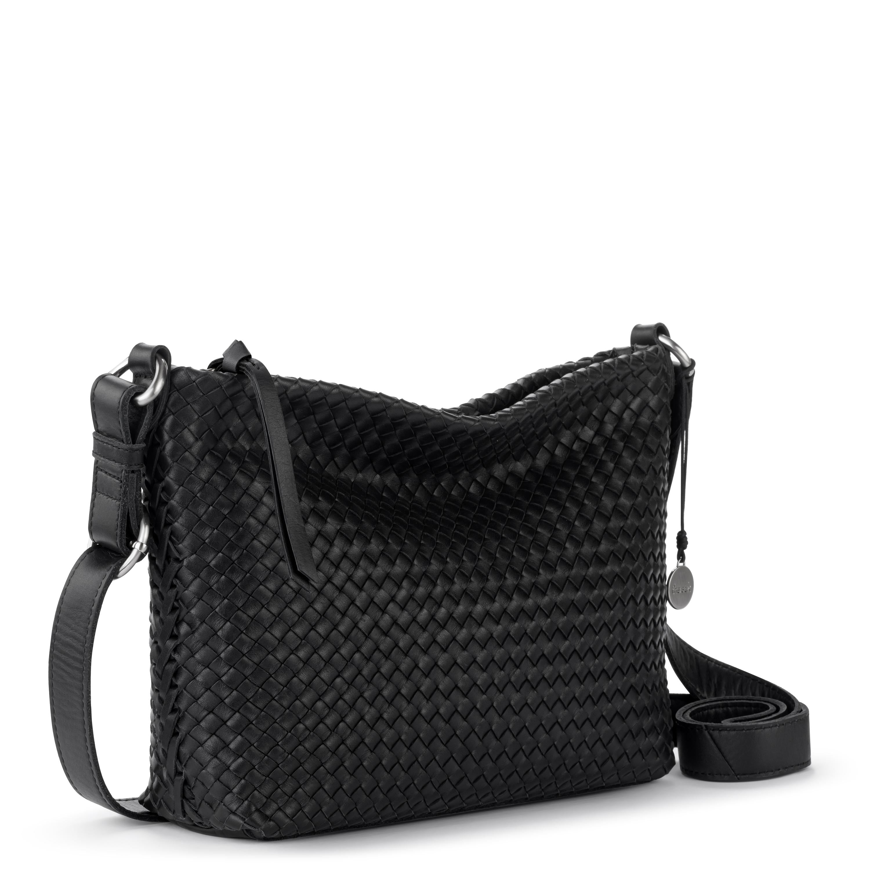 The Sak Melrose Crossbody - Leather - Black Woven