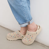 The Sak Bolo Eva Clog - Hand Crochet - Ecru Multi Beads