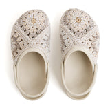 The Sak Bolo Eva Clog - Hand Crochet - Sand Patch