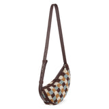 The Sak Tess Sling - Hand Crochet - Acorn Check
