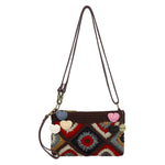 The Sak Vita Convertible Wristlet - Hand Crochet - Walnut Patch