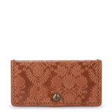 The Sak Mira Large Wallet - Leather - Tobacco Floral Embossed