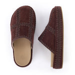 The Sak Bryn Platform Clog - Leather - Mahogany Suede Patch