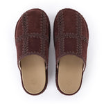 The Sak Bryn Platform Clog - Leather - Mahogany Suede Patch