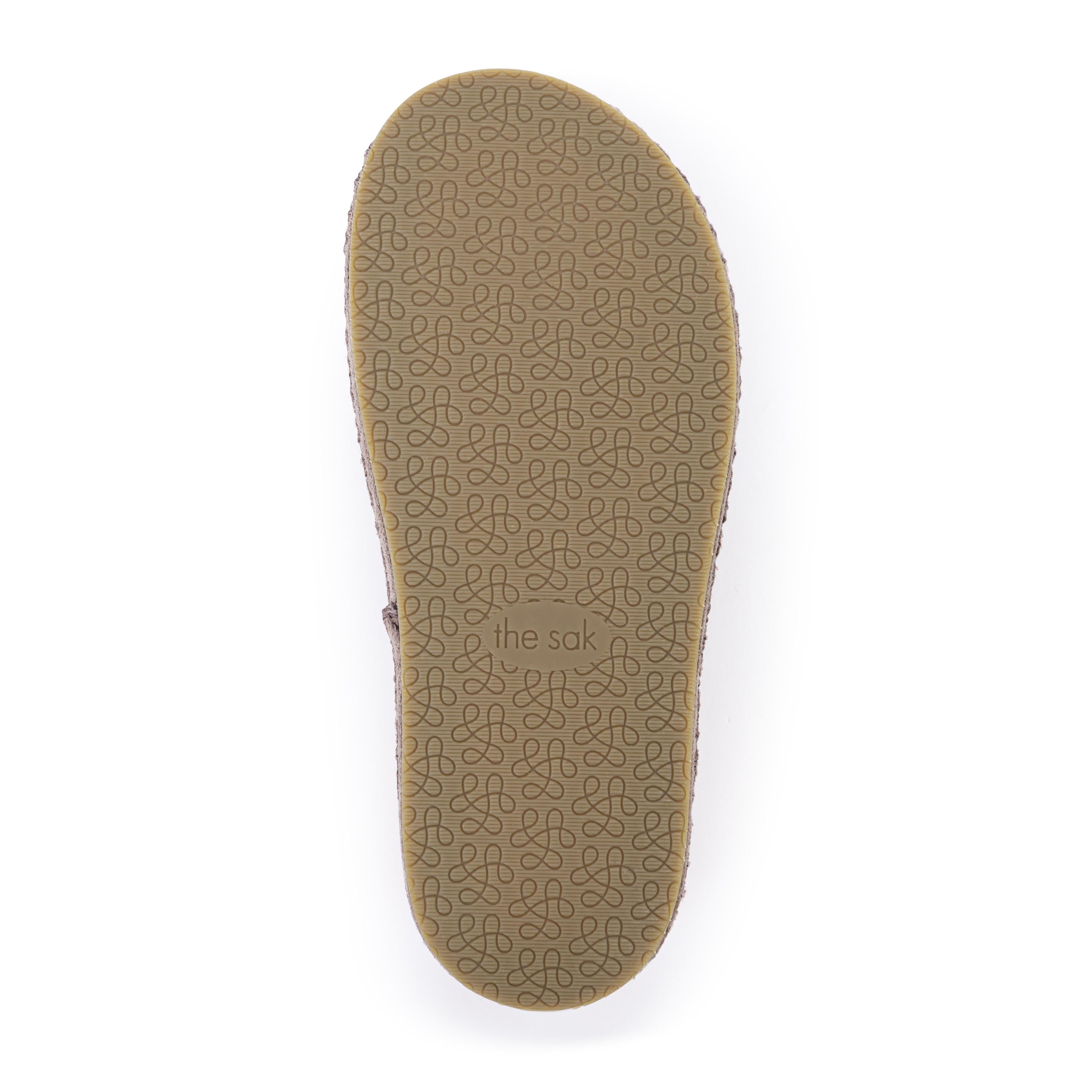 The Sak Bryn Platform Clog - Leather - Mushroom Suede Patch