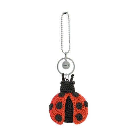 The Sak Yarnicharmz Dangle - Hand Crochet - Ladybug