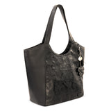Sakroots Roma Large Tote - Vegan Leather - Black Floral Embossed