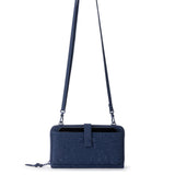 Sakroots Smartphone Wallet - EcoTwill - Navy Flower Blossom Quilted