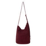 The Sak Tess Bucket - Leather - Black Cherry Suede Belt
