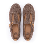 The Sak Leland T Strap Ballet Flat - Hand Crochet - Nutmeg Static