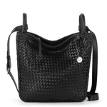 The Sak Los Feliz Crossbody - Leather - Black Woven