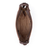 The Sak Los Feliz Crossbody - Leather - Mahogany Cognac Woven