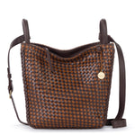 The Sak Los Feliz Crossbody - Leather - Mahogany Cognac Woven