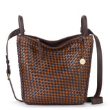 The Sak Los Feliz Crossbody - Leather - Mahogany Cognac Woven