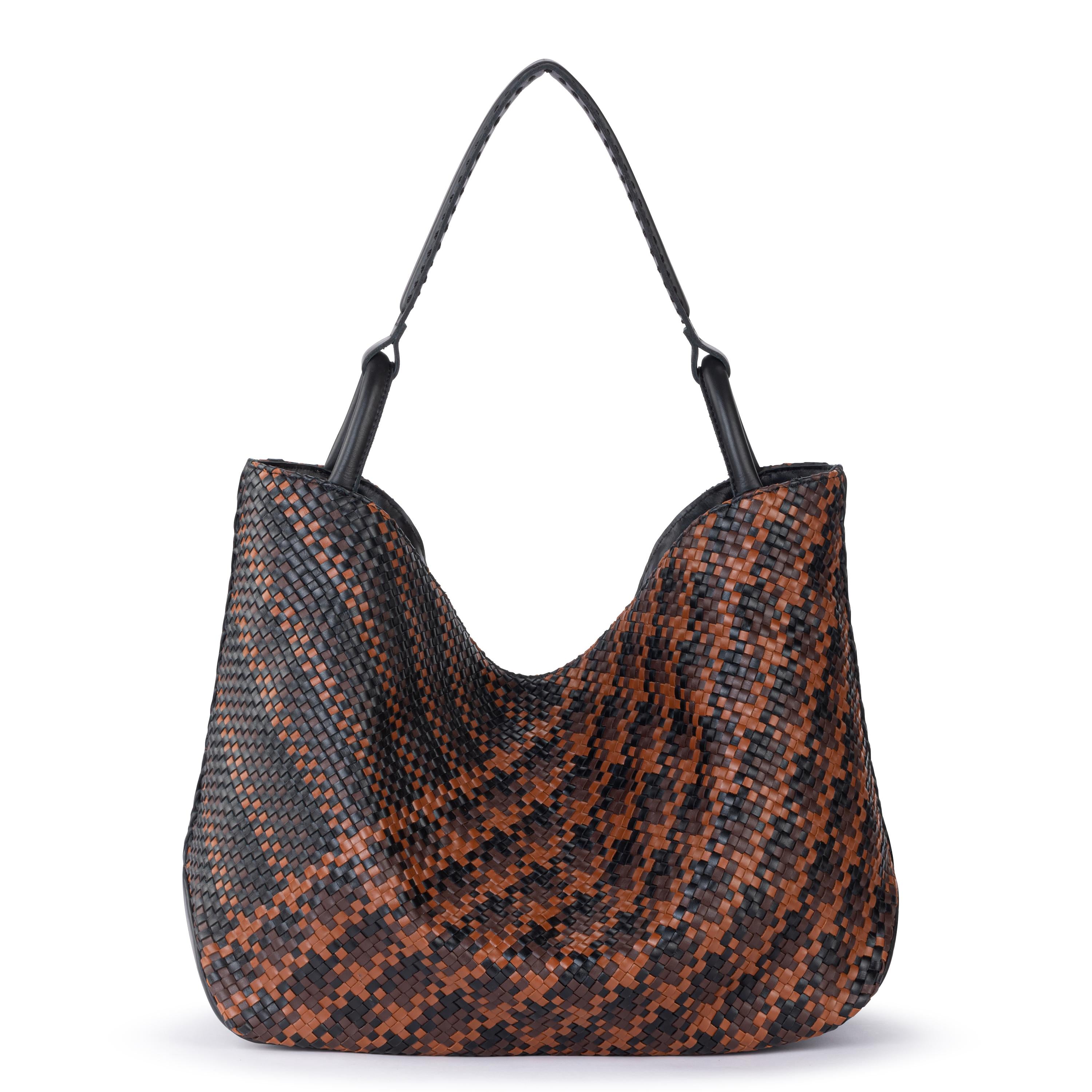 The Sak Los Feliz Large Tote - Leather - Espresso Woven