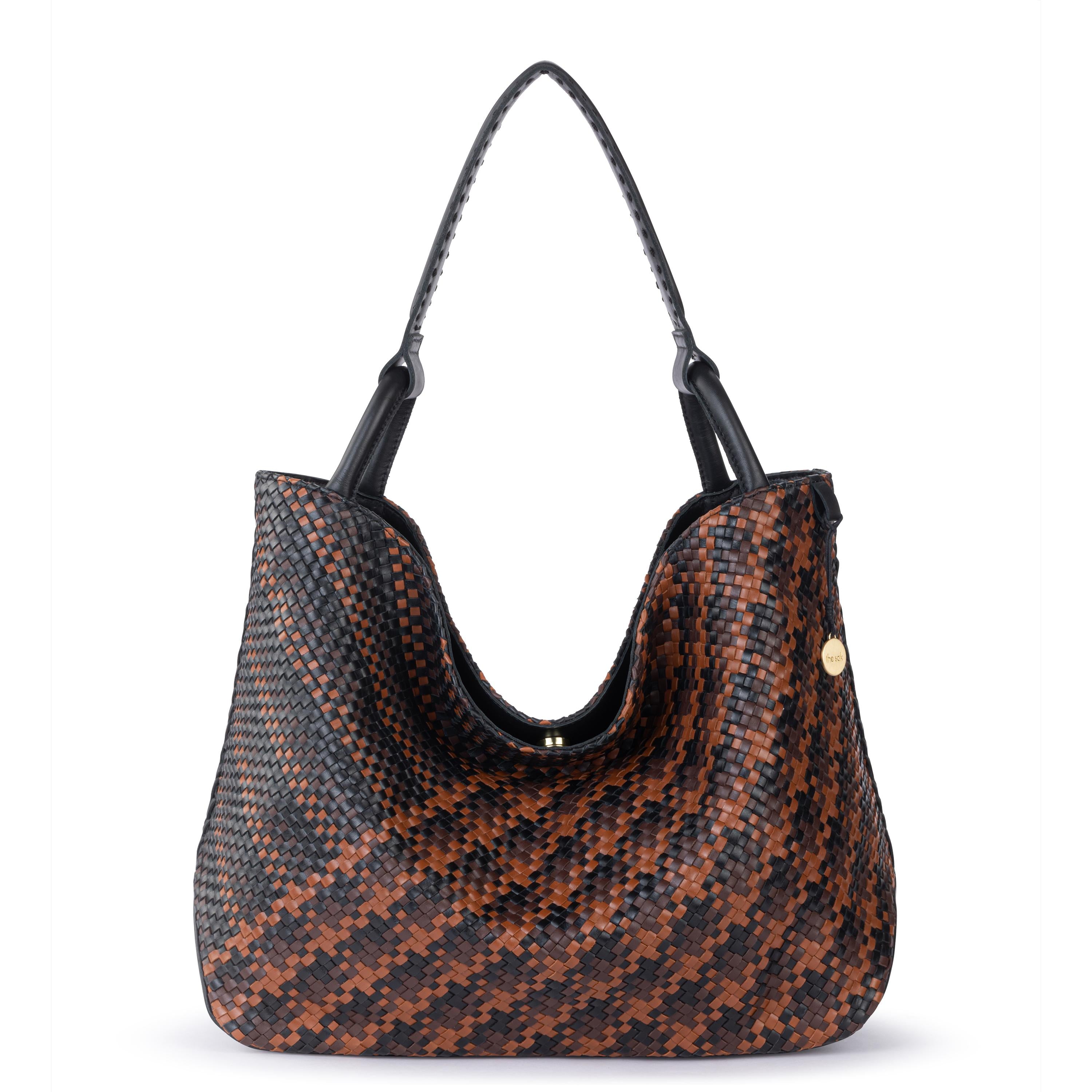 The Sak Los Feliz Large Tote - Leather - Espresso Woven