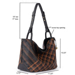 The Sak Los Feliz Medium Tote - Leather - Espresso Woven