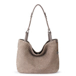 The Sak Los Feliz Medium Tote - Leather - Mushroom Suede Sand Suede Woven