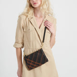 The Sak Vita Convertible Wristlet - Leather - Espresso Woven