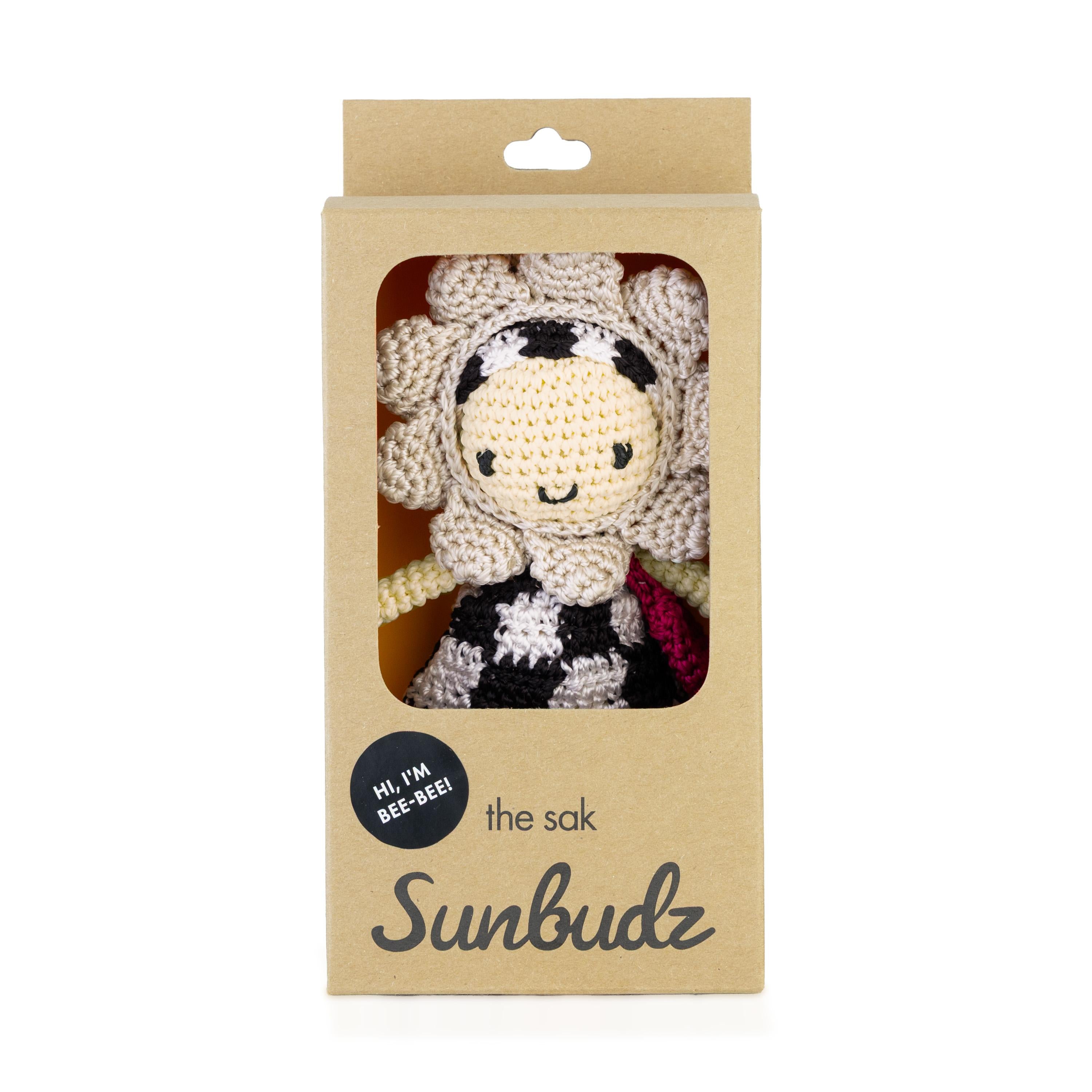 The Sak Sunbudz Sunflower Dangle - Hand Crochet - Bee-Bee