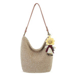 The Sak Sunbudz Sunflower Dangle - Hand Crochet - Acorn