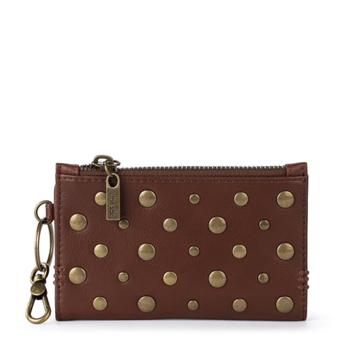The Sak Encino Essential Wallet - Leather - Whiskey Gold Stud