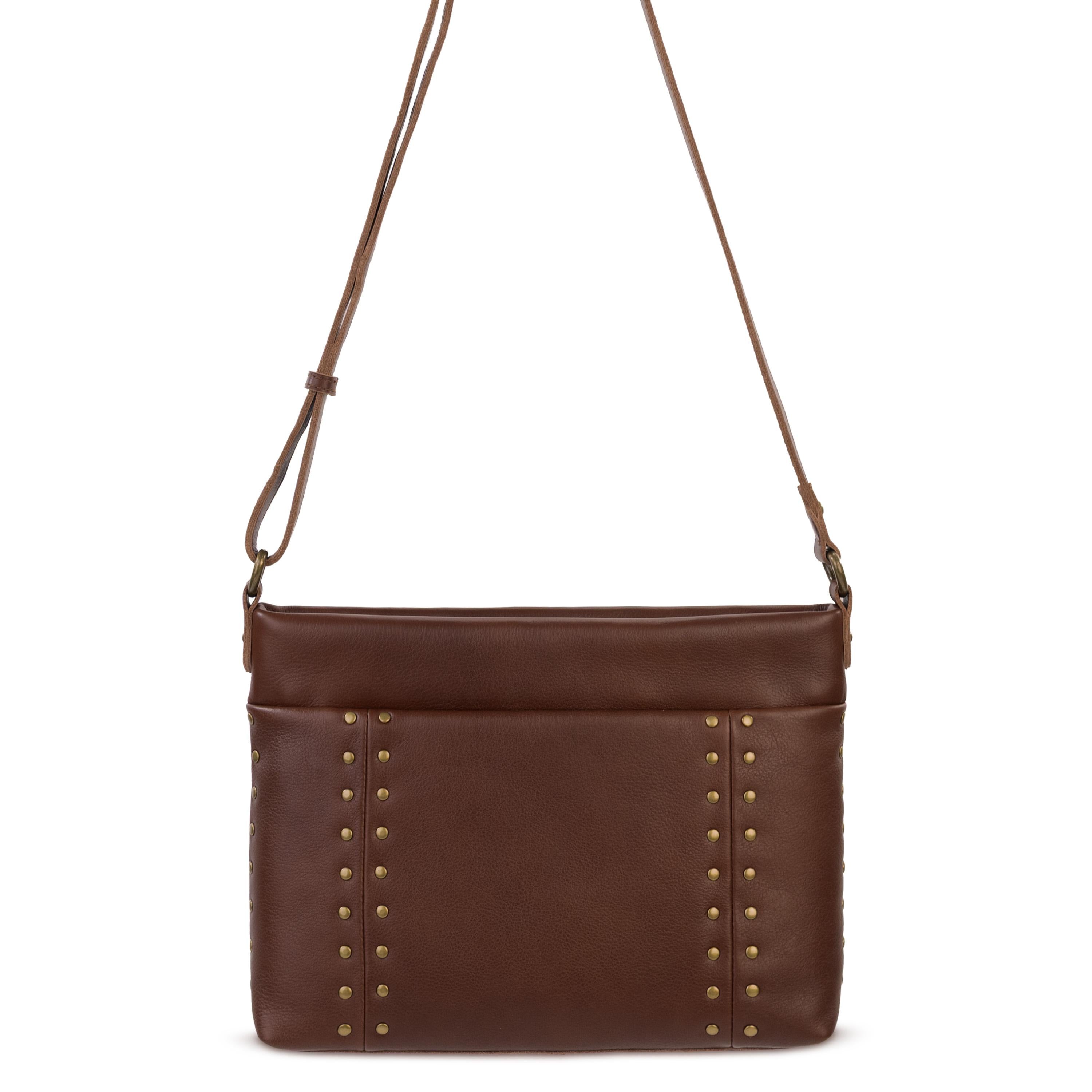 The Sak Melrose Crossbody - Leather - Whiskey Gold Stud