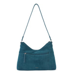 The Sak Melrose Shoulder Bag - Leather - Deep Teal Suede