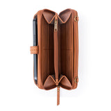 The Sak Iris Smartphone Wallet - Leather - Tobacco Gold Stud