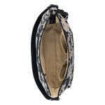 Sakroots Banyan Hobo - Canvas - Black and White Shadow Floral
