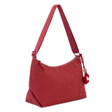 Sakroots Banyan Hobo - EcoTwill - Crimson Flower Blossom Quilted