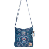 Sakroots Banyan Basic Crossbody - EcoTwill - Midnight Damask