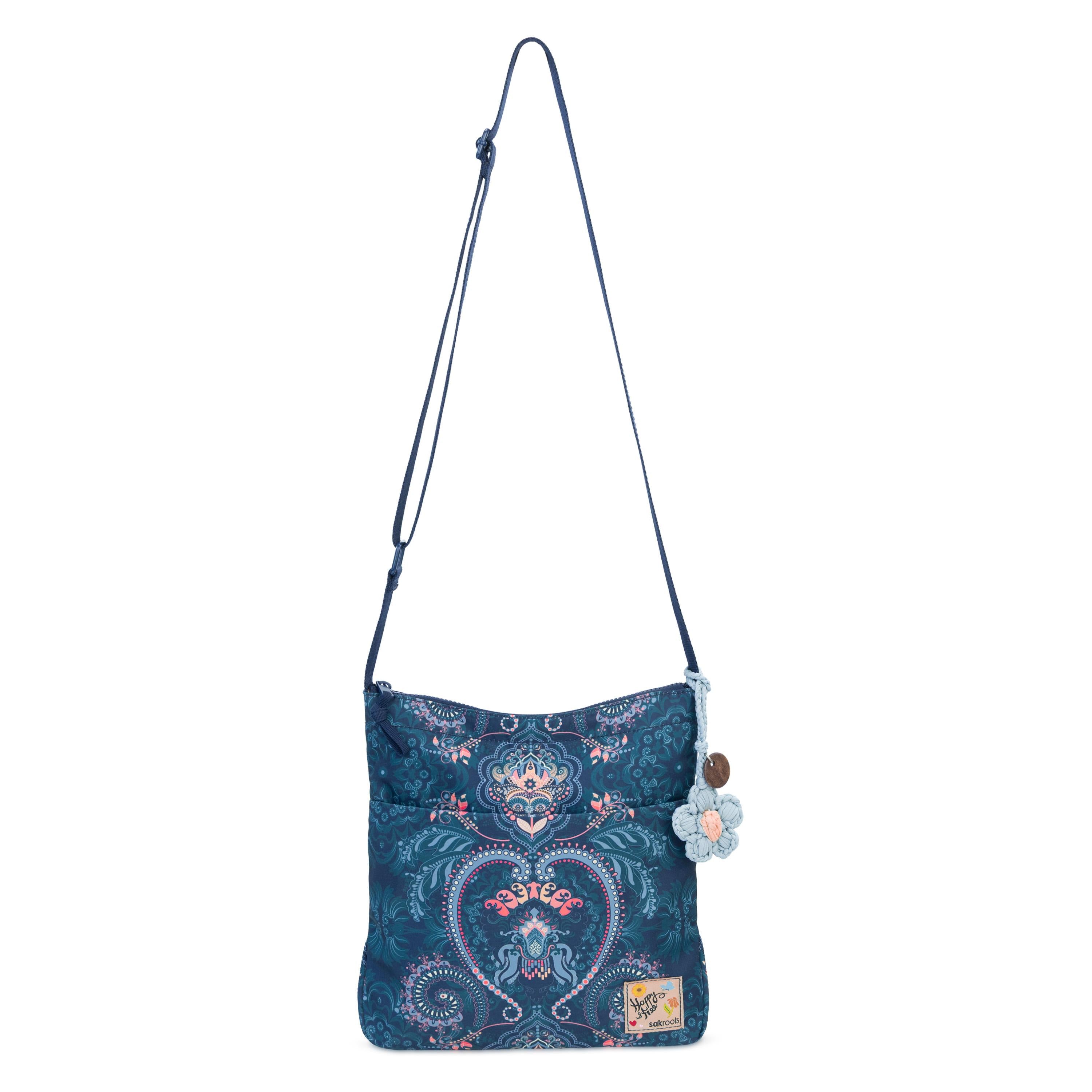 Sakroots Banyan Basic Crossbody - EcoTwill - Midnight Damask