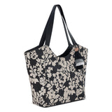 Sakroots Roma Tote - Canvas - Black and White Shadow Floral